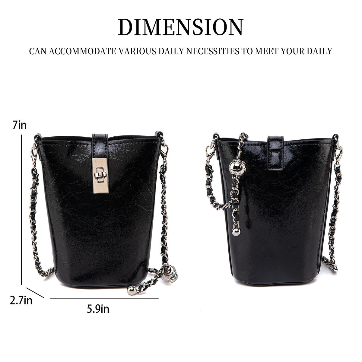 MKF Collection Evelina Mini Bucket Shoulder Bag by Mia K