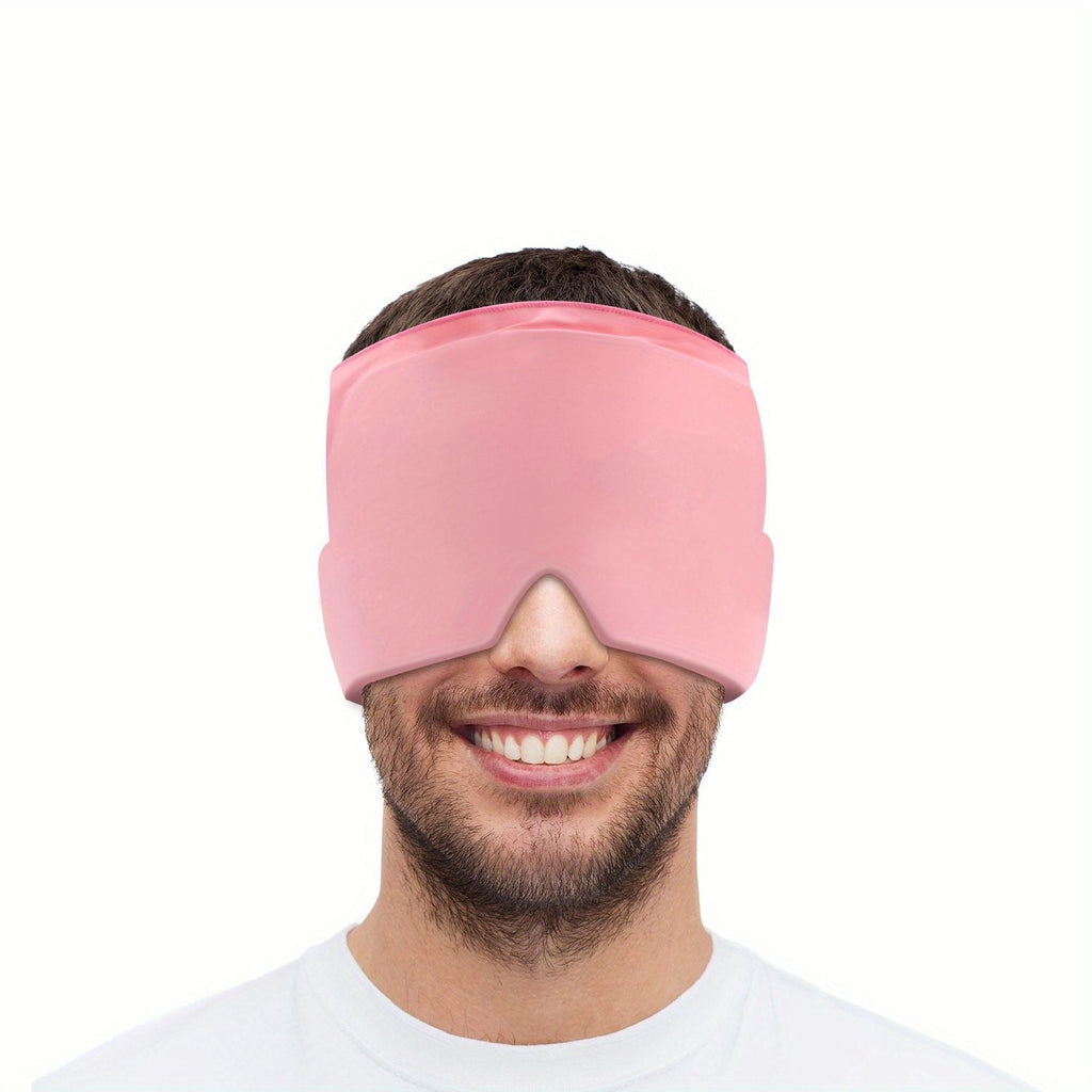 Cooling Head Gel relaxation Cap, Hot & Cold relaxation Hat, Cool Ice Head Wrap Ice Pack Mask, Cold Compress Products, Comfortable & Stretchy Ice Pack With Hot And Cold