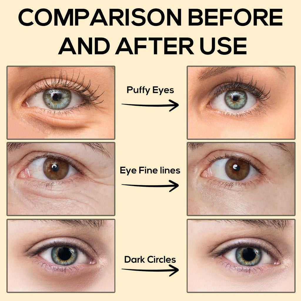 Golden Peptide Collagen Eye Mask, Moisturizing Eye Patches for Puffy Eyes and Dark Circles, 60PCS Hydrating Skincare