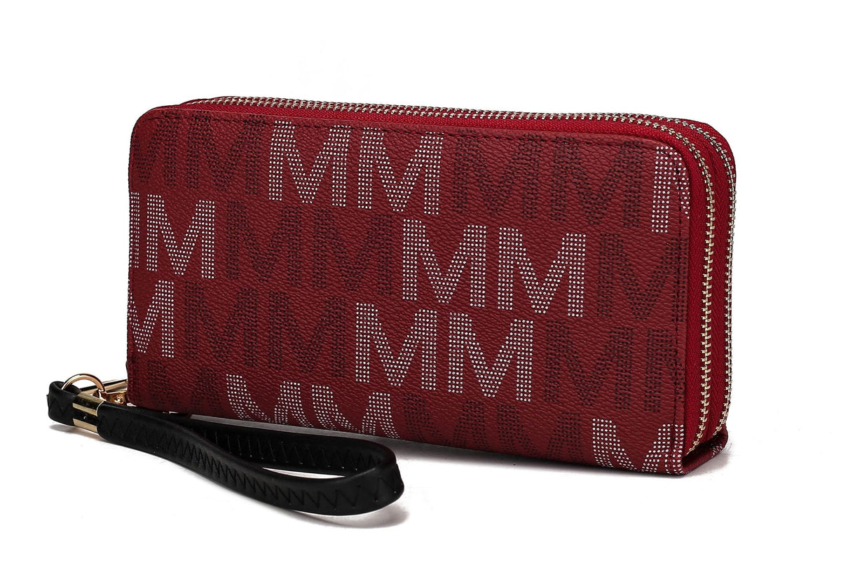 MKF Collection Hofstra M Signature Wallet Wristlet by Mia k