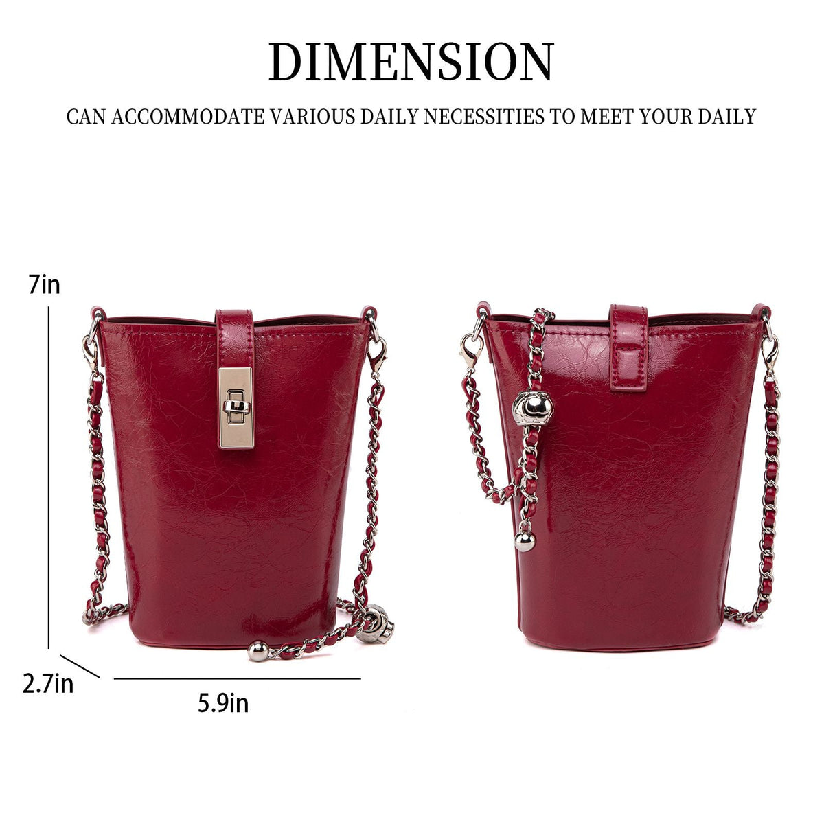 MKF Collection Evelina Mini Bucket Shoulder Bag by Mia K