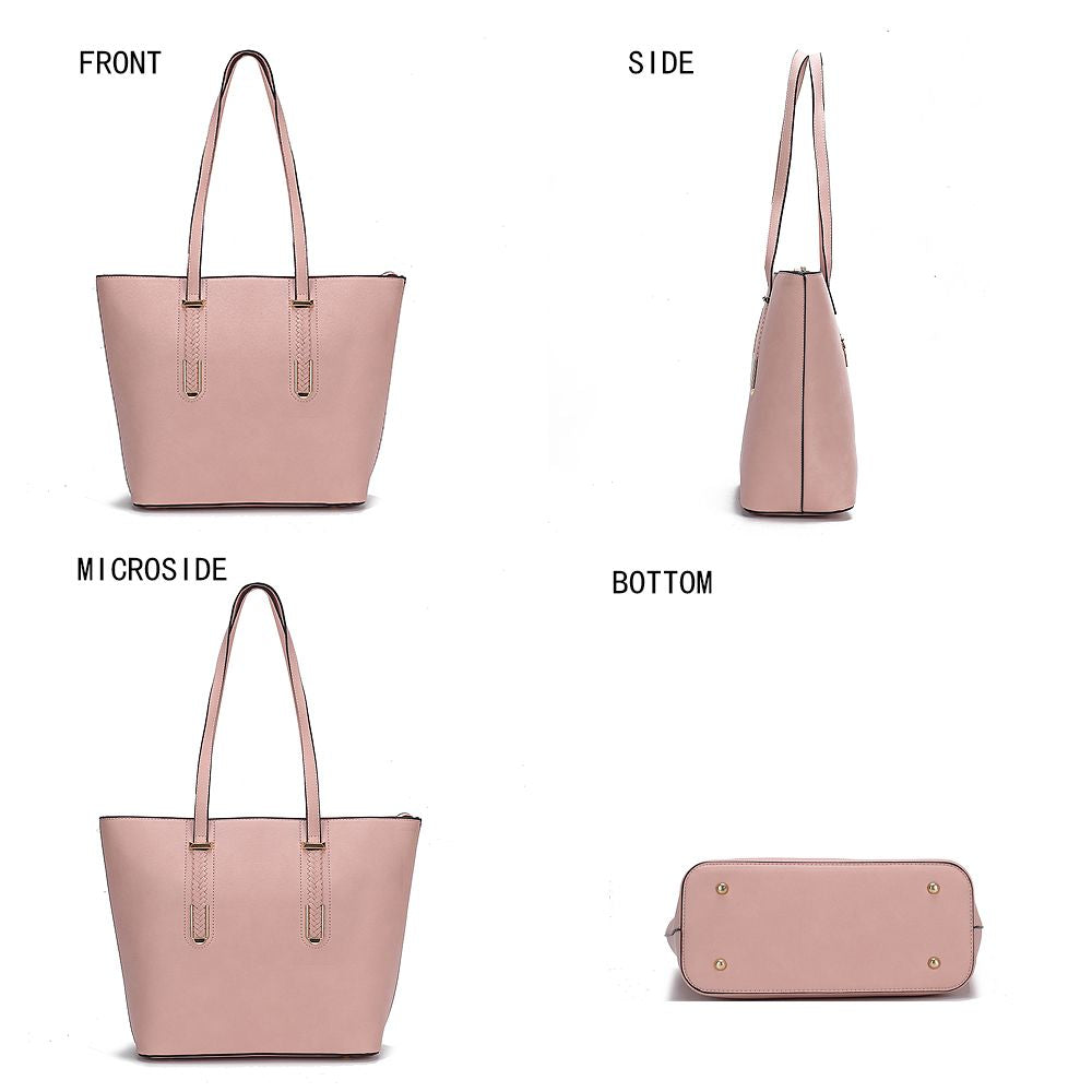 MKF Collection Mina Vegan Leather Women Tote and Wristlet Wallet by Mia K