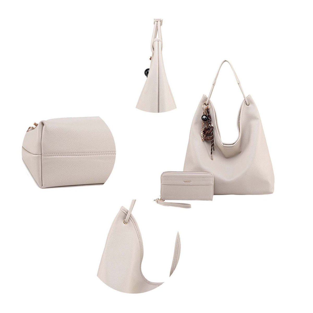 MKF Collection Eloa Hobo Bag with Wallet- 2-piece set by Mia K