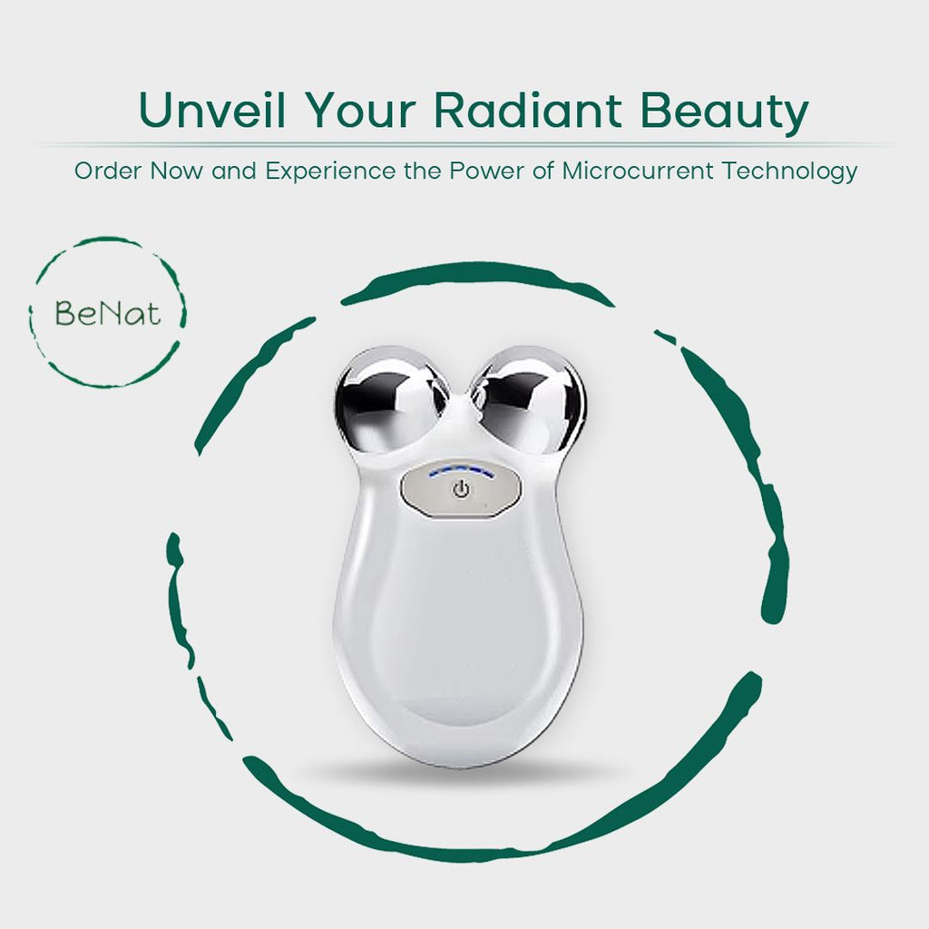 Microcurrent Facial Toning Massager - Anti-Aging Skin Tightening & Face Sculpting Device for Wrinkles, Jowls, and Jawline Contouring
