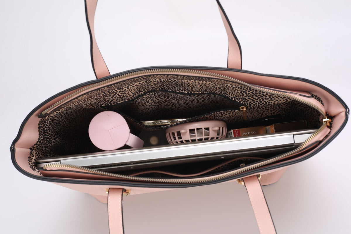 MKF Collection Mina Vegan Leather Women Tote and Wristlet Wallet by Mia K