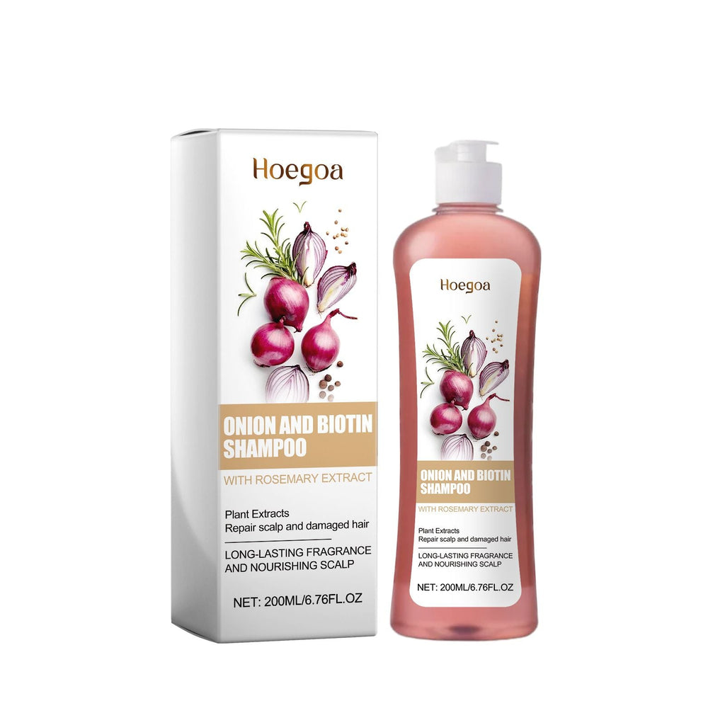 Hoegoa Shampoo Scalp Cleansing Care Fluffy Strong Hair Moisturizing Soft Light Smooth Hair Shampoo