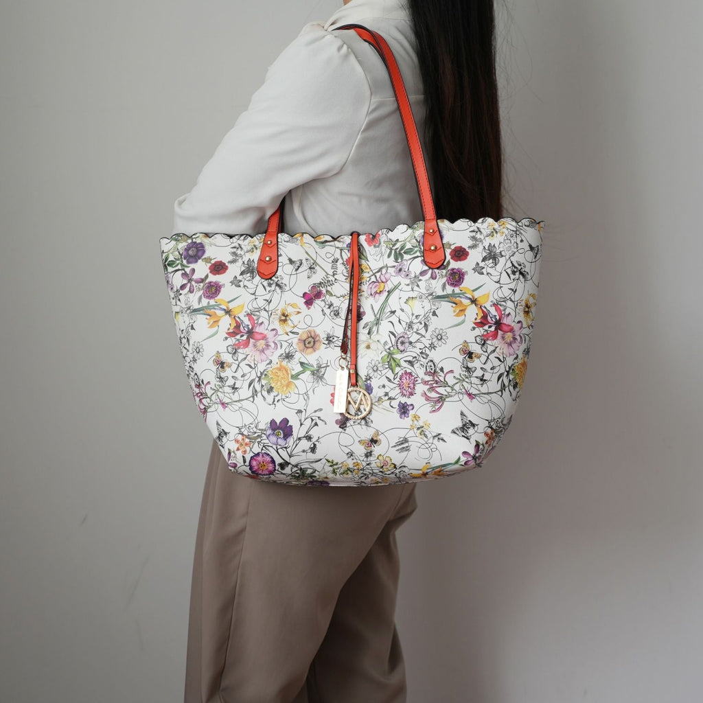 MKF Collection Danielle Reversible Shopper Tote Bag Crossbody Pouch by Mia K