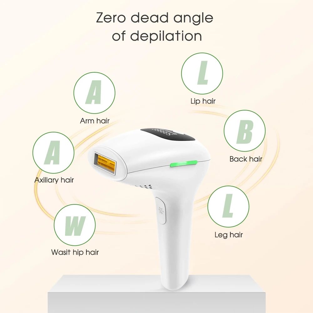 Professional Laser Epilator IPL Hair Removal Body Bikini Leg Depilatory Devic 900,000 Flashes 5 Levels Epilator Painless Electric Epilator Machine