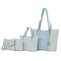 MKF Collection Lippa M Signature Crocodile embossed Vegan Leather Women Tote Bag, Mini Tote Bag, Pouch and Wallet by Mia K