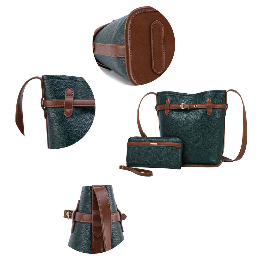 MKF Collection Odette 2-Piece Bucket Bag & Wallet by Mia K