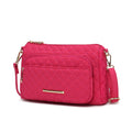 MKF Collection Rosalie Solid Quilted Cotton Women Shoulder Bag by Mia K
