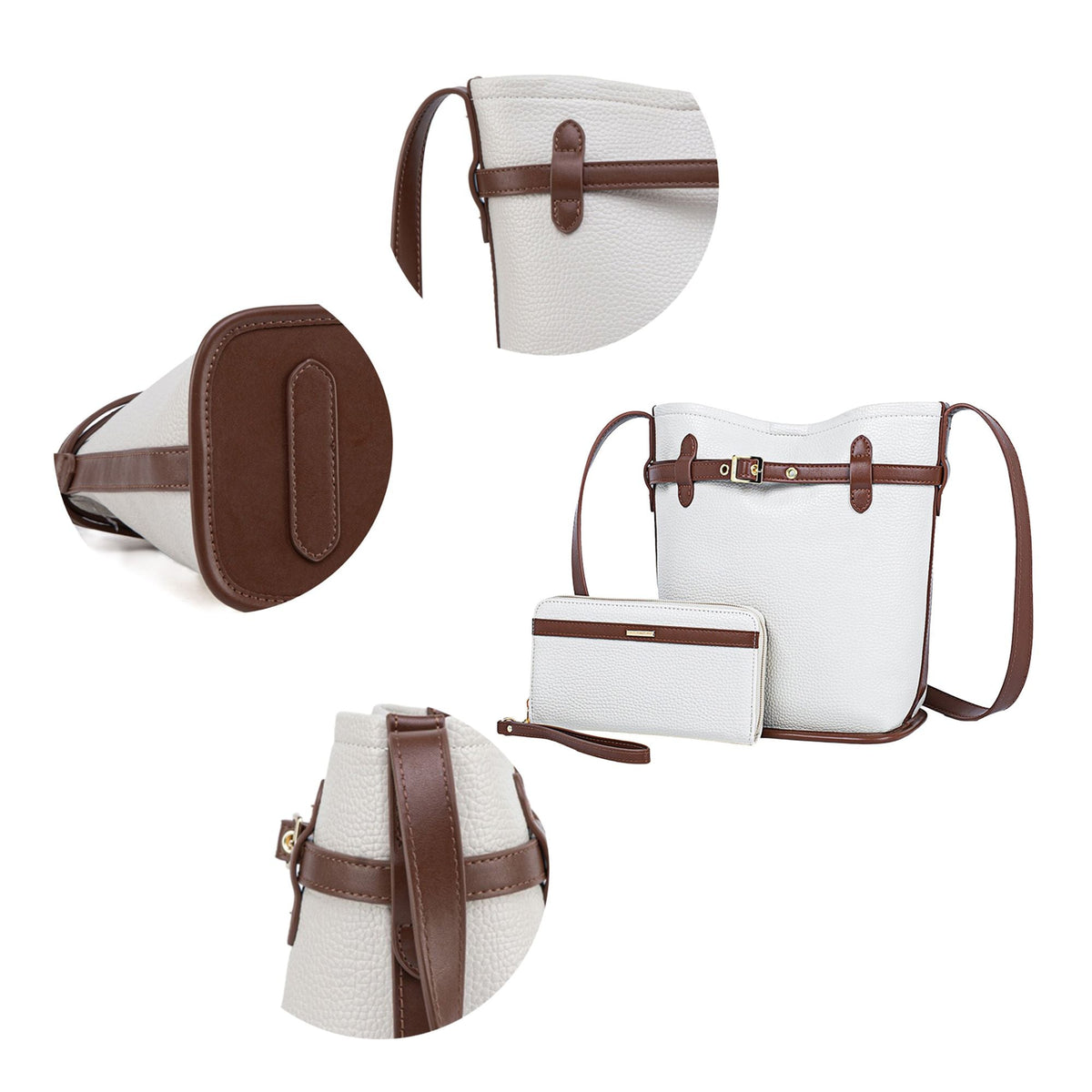 MKF Collection Odette 2-Piece Bucket Bag & Wallet by Mia K