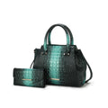 MKF Collection Bently Croc-Embossed Tote Bag & Wallet Set by Mia K