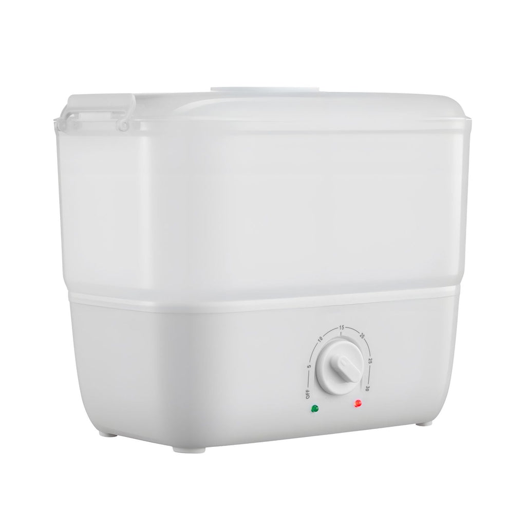 Hot Towel Warmer, 1.1 gal Small Towel Steamer with Clip & Indicator, Holds 12-15 Towels, Portable Facial Warmer Quickly Heats Up in 5 Minutes, for Spa, Barber, Manicures, Massage, Salon, White