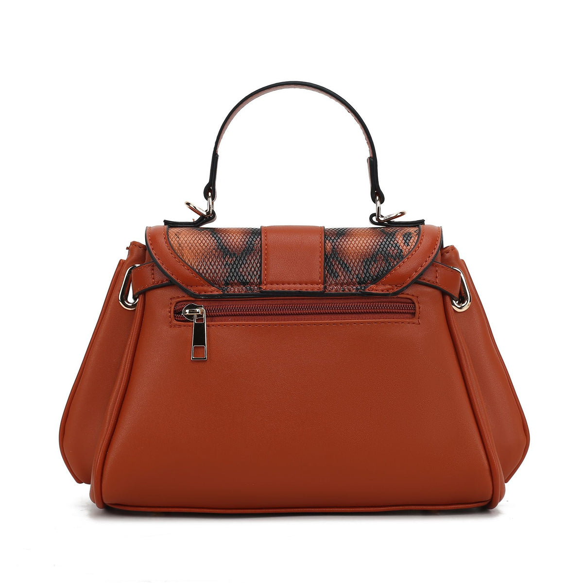 MKF Collection Geny Faux Snake Embossed Women Shoulder bag with matching Wallet by Mia K
