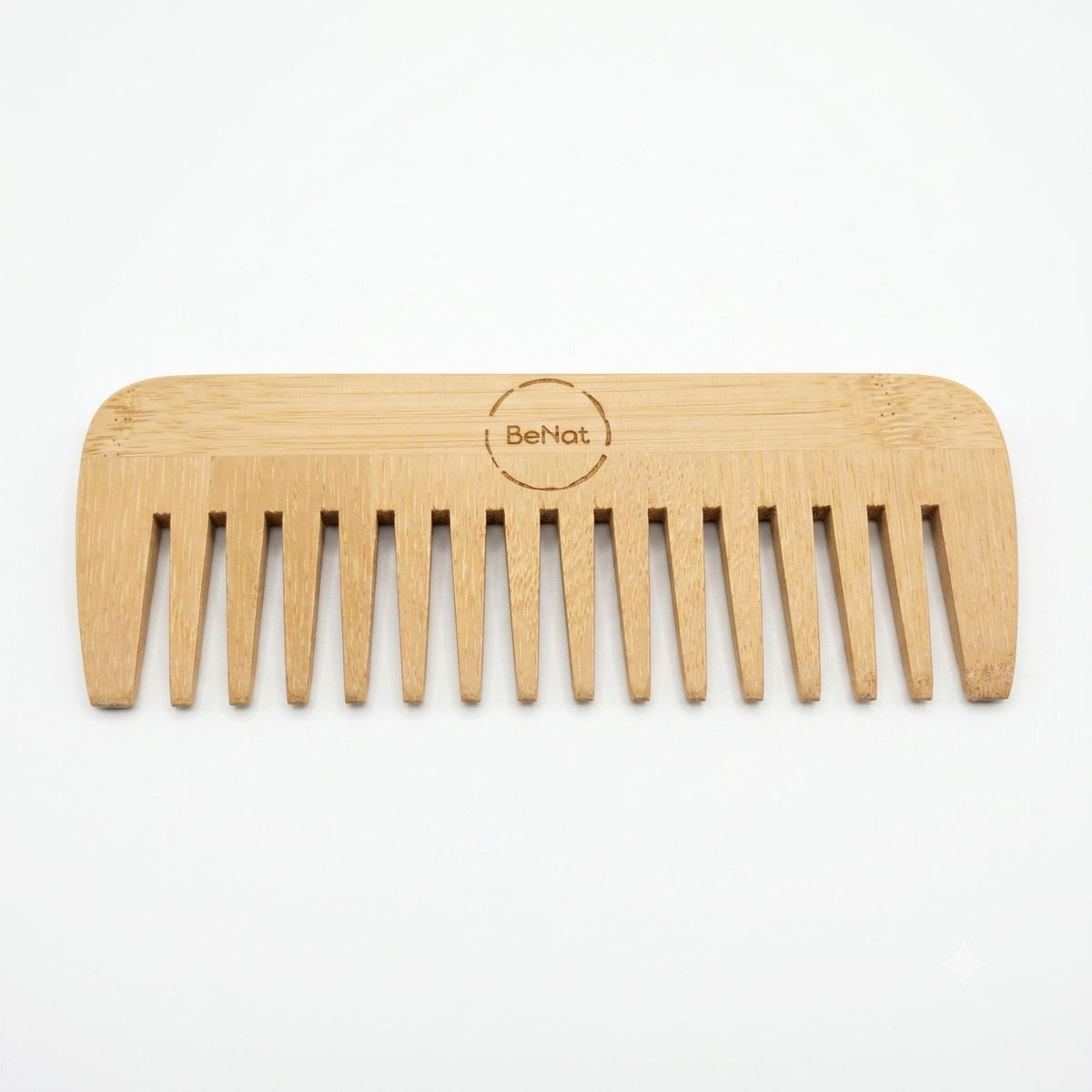 Handcrafted Bamboo Comb - All Natural Wooden Hair & Beard Detangler Styling Accessory for Men and Women, Promotes Healthy Hair Growth & Scalp Health, Eco-Friendly, Biodegradable & Zero-Waste Gift