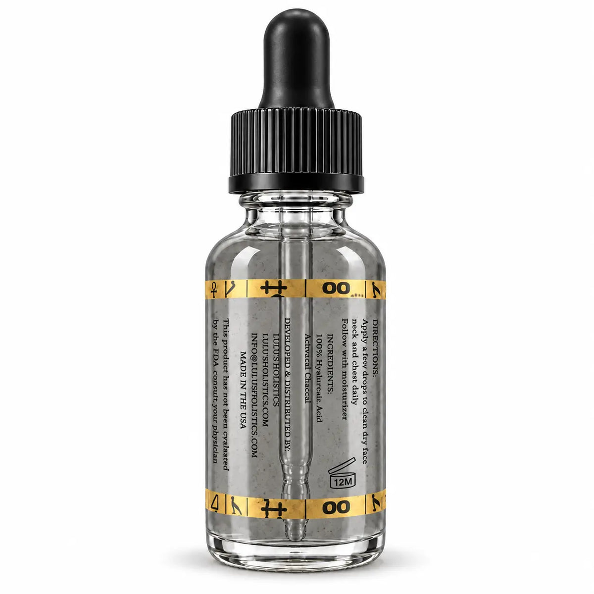 Lulu's Holistics Charcoal Hyaluronic Acid Detox & Purify Hydrating Serum (30ml)