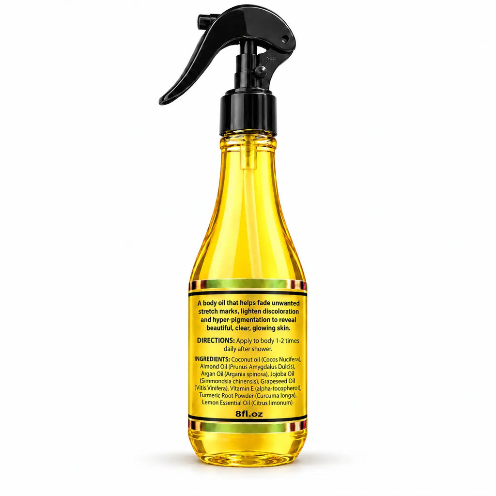 Lemon Turmeric Body Oil – Brightening Glow Oil