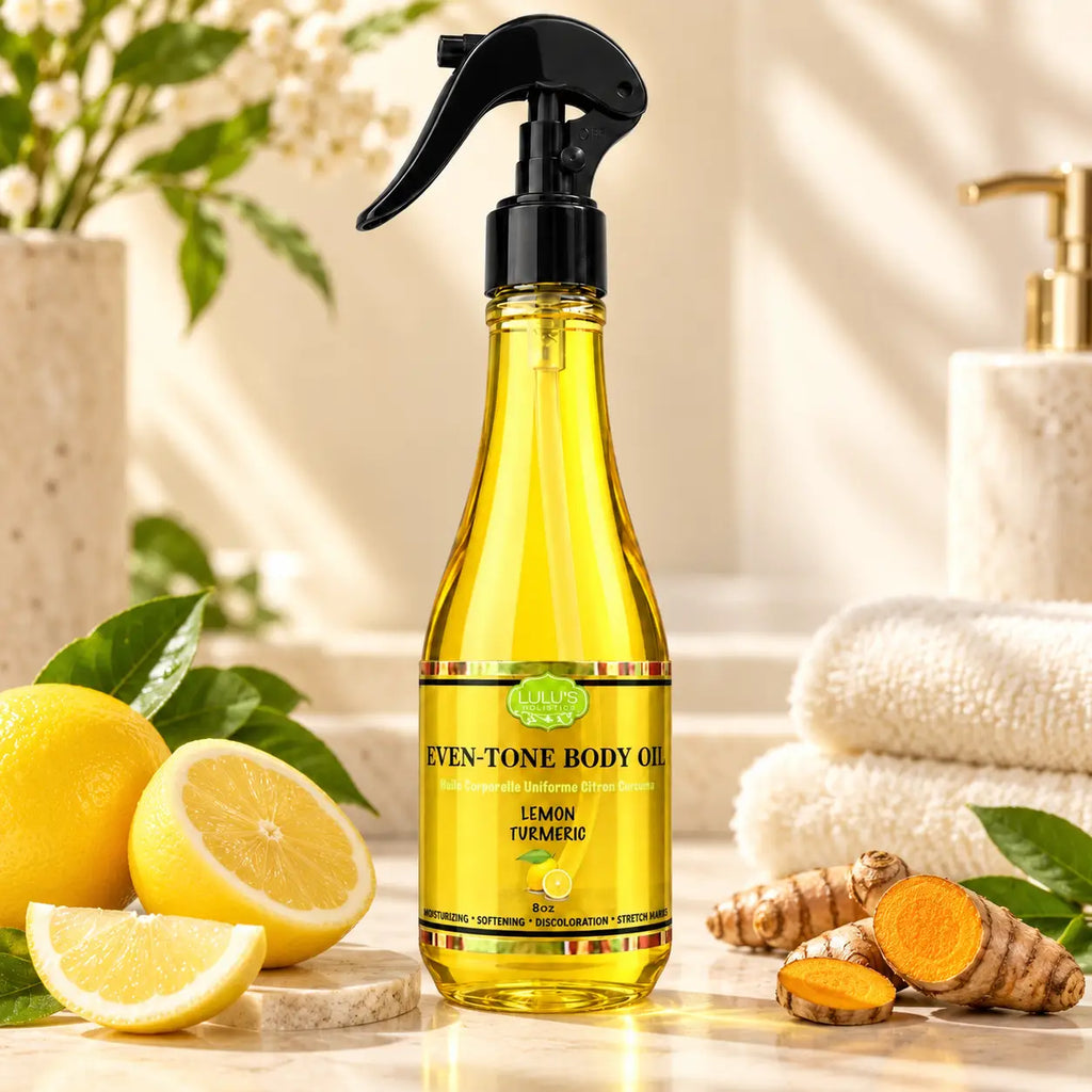 Lemon Turmeric Body Oil – Brightening Glow Oil
