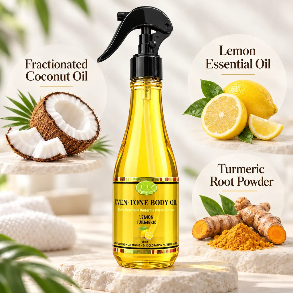 Lemon Turmeric Body Oil – Brightening Glow Oil