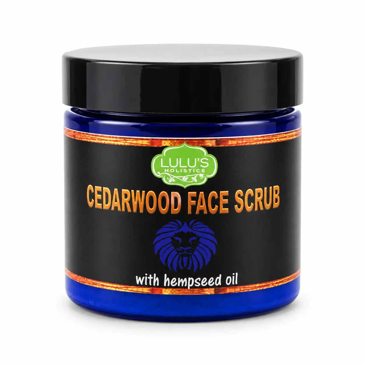Lulu's Holistics Cedarwood & Hemp Seed Exfoliating Face Scrub (4oz)