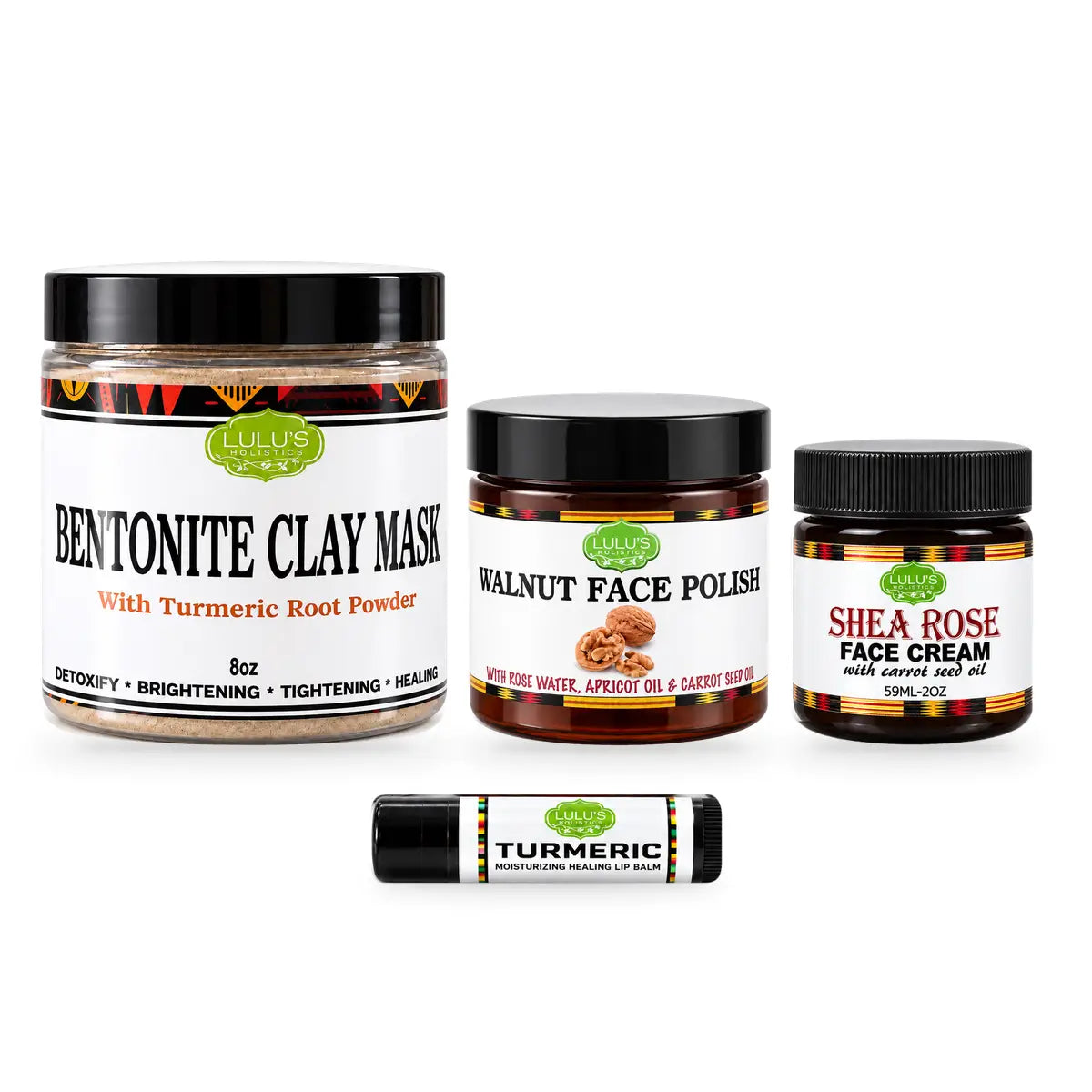 Lulu's Holistics Ultimate Skin Detox & Glow Routine Complete 4-Piece Set