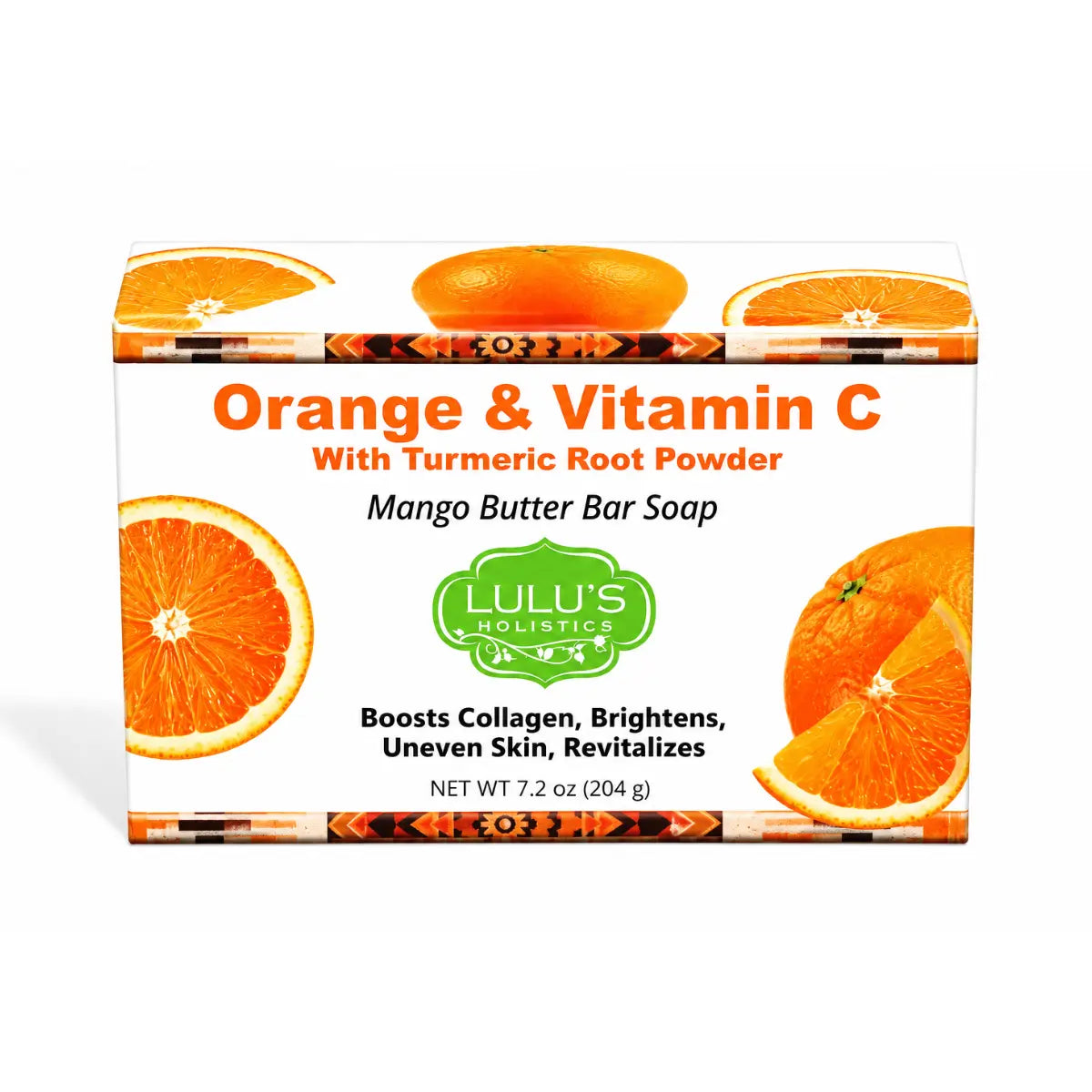 Lulu's Holistics Orange Vitamin C Turmeric Mango Butter Bar Soap – Brightening Cleanse