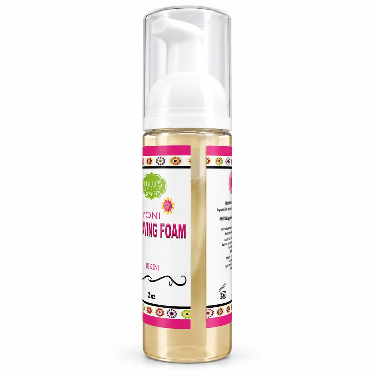 Lulu's Holistics Rose & Aloe Comfort-Glide Bikini Line Shaving Foam (2oz)