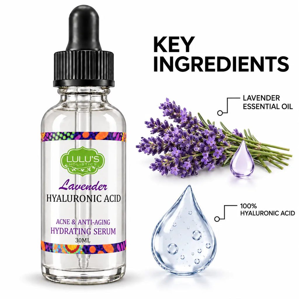 Lulu's Holistics Lavender Hyaluronic Acid Soothing & Balancing Face Serum (30ml)
