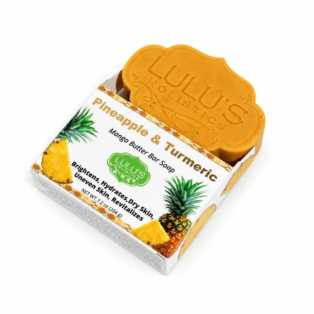 Lulu's Holistics Pineapple Turmeric Mango Butter Bar Soap – Brightening Cleanse