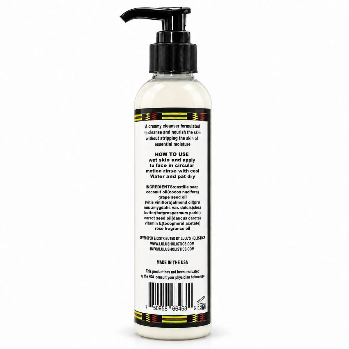 Shea-Rose Face Cleansing Milk – Gentle Hydrating Facial Cleanser