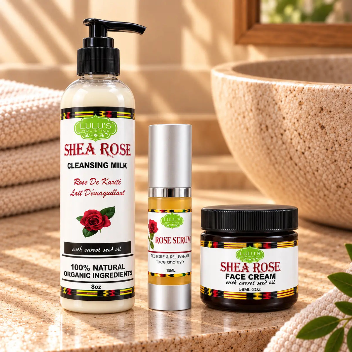 Rose Radiance Skin Trio – Cleanse, Hydrate & Brighten