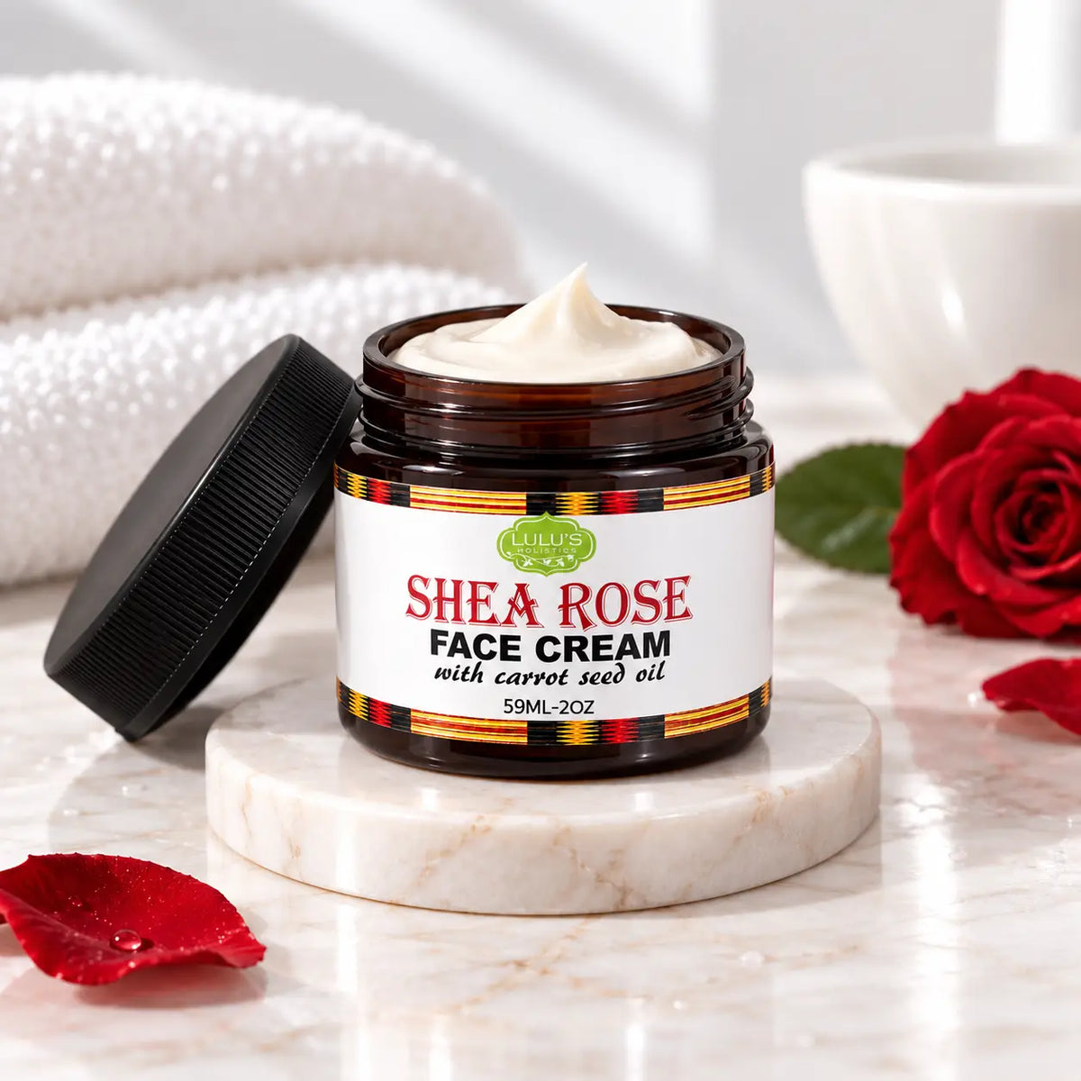 Rose & Carrot Seed Face Cream – Nourishing Brightening Cream