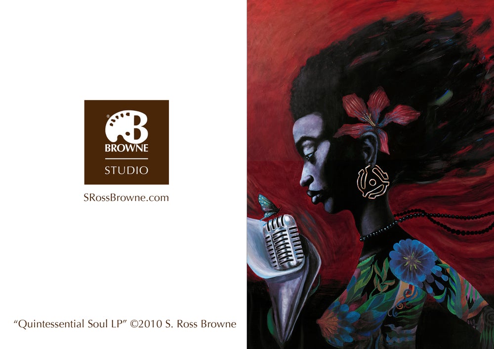 'QUINTESSENTIAL SOUL LP' S. Ross Browne Greeting Card: 5x7 Frame Ready