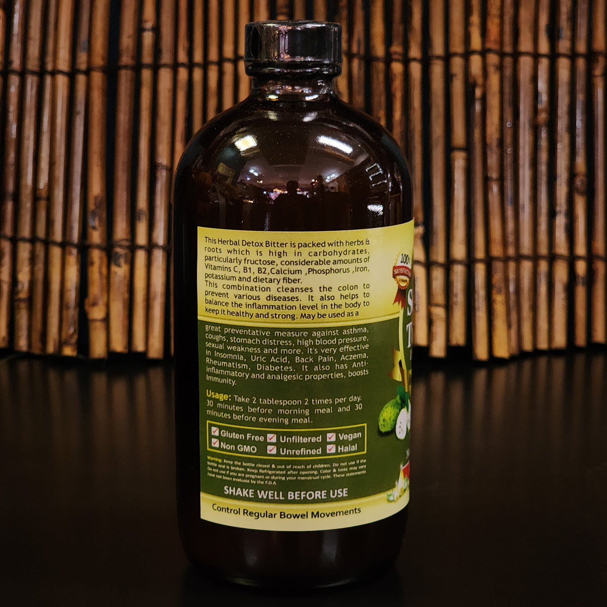 Organic Soursop and Turmeric Bitters 16oz