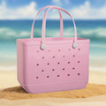 Waterproof Beach Tote Bag for Women – Washable EVA Rubber Handbag